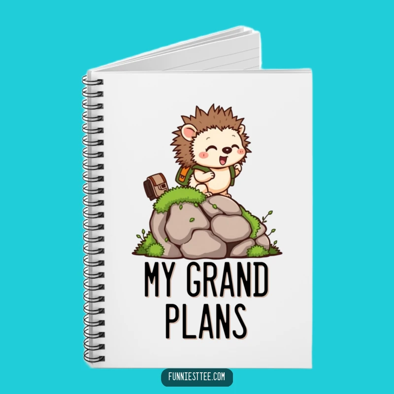 Funny Hedgehog Climb Notebook - Jot Down Your Adventures