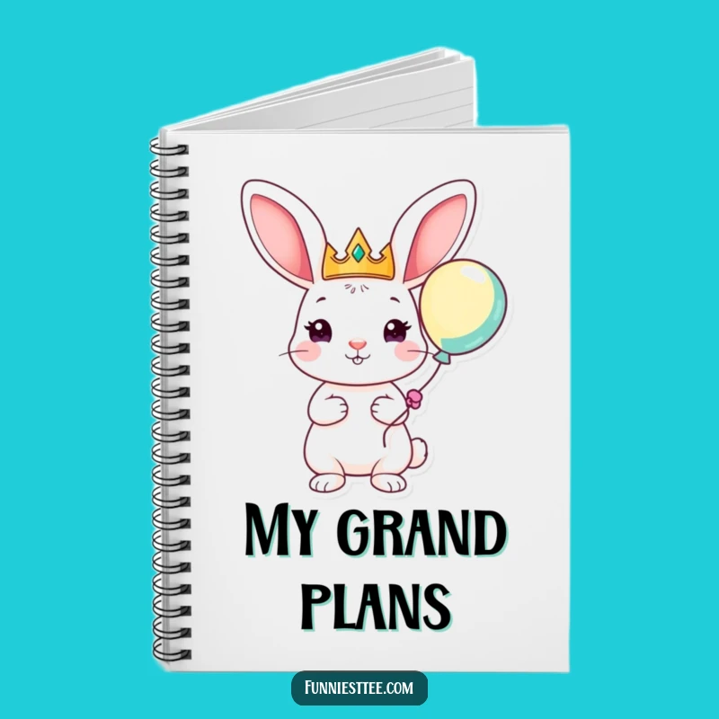 Funny Rabbit King Notebook - Jot Ideas Royal Style!