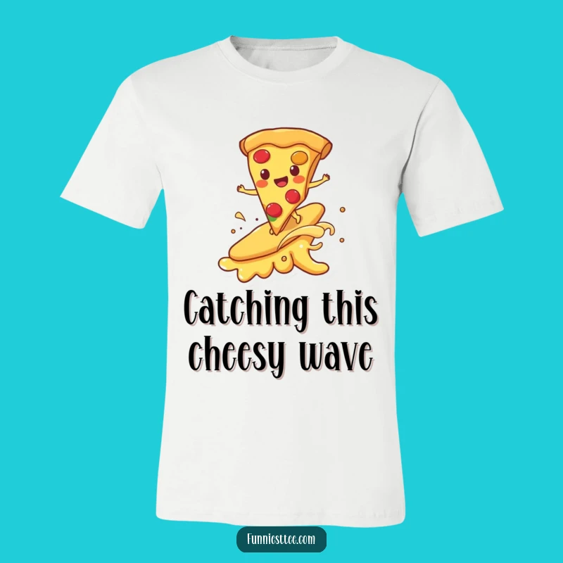 Funny Pizza Surf T-Shirt - Delicious and Hilarious Foodie Apparel