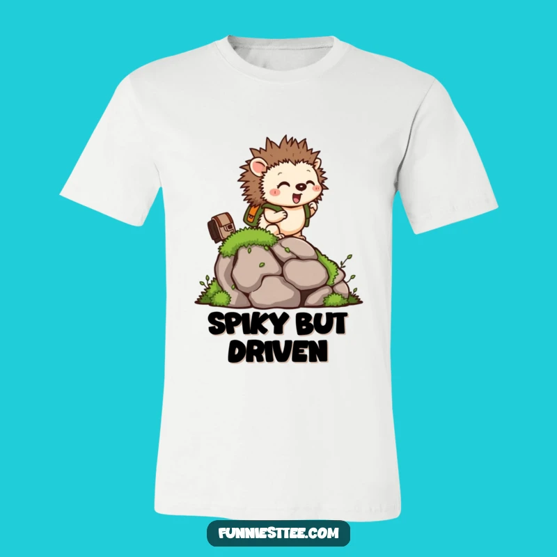 Funny Hedgehog Climber T-Shirt - Adventure Ready Apparel Gift