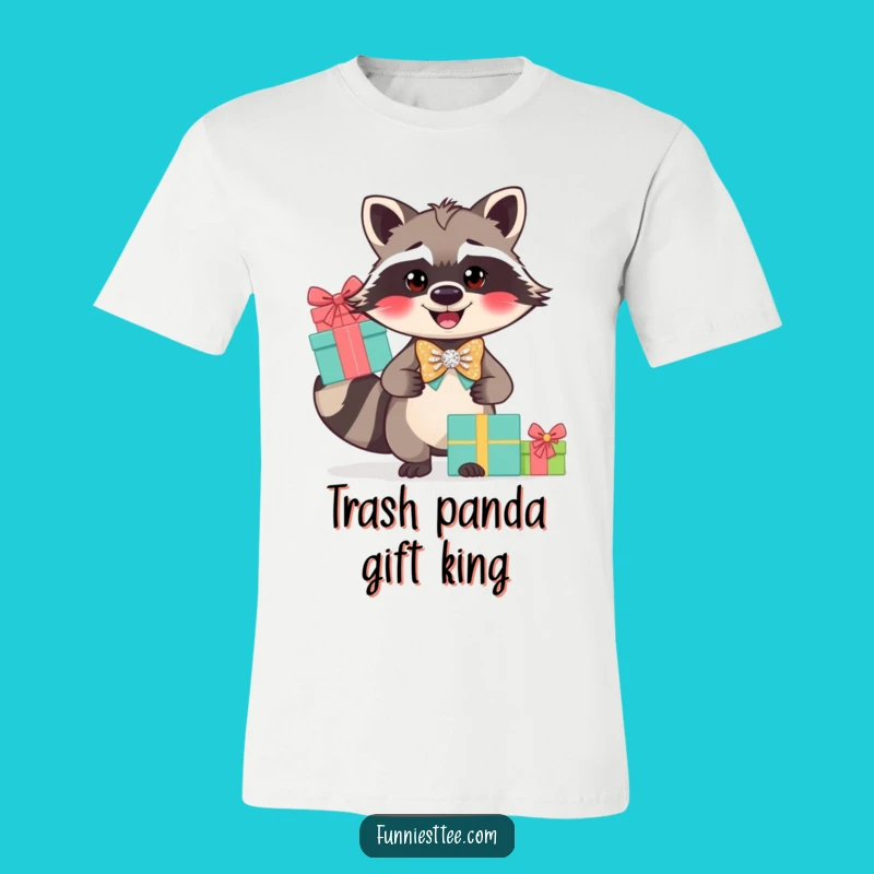 Funny Raccoon Bow Tie T-Shirt: Dapper Style for Gift Givers