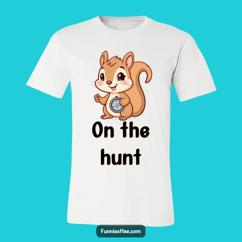 Funny Determined Squirrel T-Shirt: Wear Your Quest with This Hilarious Tee