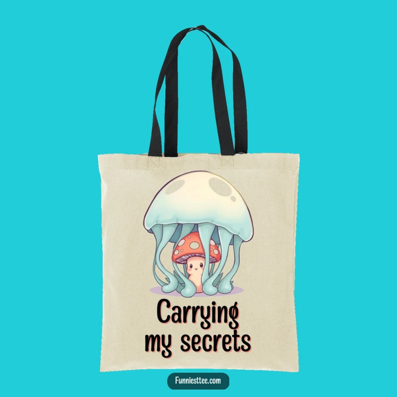 Funny Shy Mushroom Tote Bag: Carry Your Introvert Vibes with Jelly