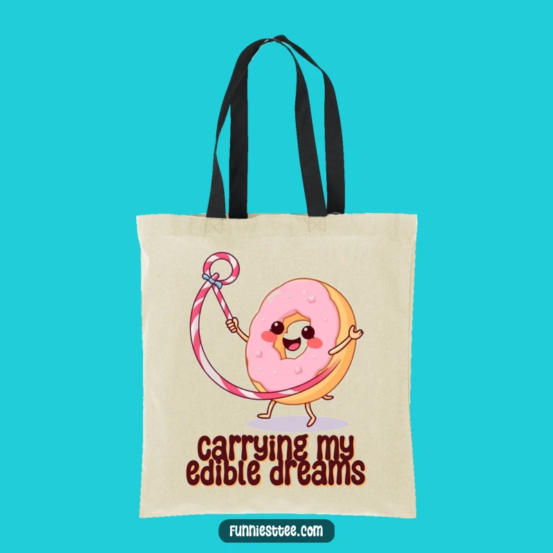 Funny Donut Hula Hoop Tote Bag: Carry Your Humor in Style with This Gift
