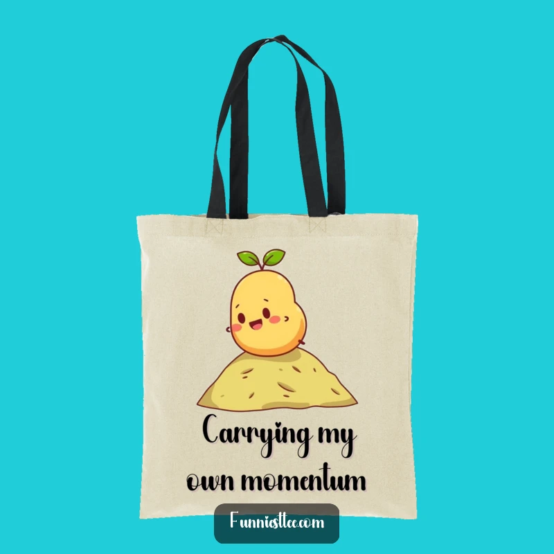 Funny Rolling Potato Tote Bag: Hilarious Spud's Journey, Great Funny Gift Idea