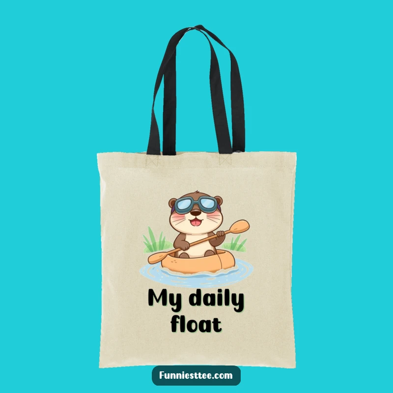 Funny Otter Raft Tote Bag - Carry Your Joyful Essentials